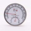 ZKG Stainless Steel Gold Edge Indoor Thermometer Hygrometer Hygro-Thermometer Sauna