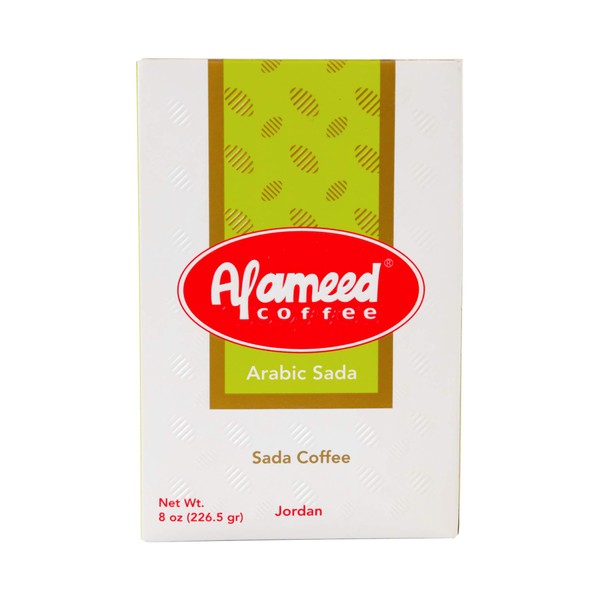 Al Ameed Turkish Ground Sada Coffee, Premium Arabic Coffee, Fresh & Finely Ground, 8oz