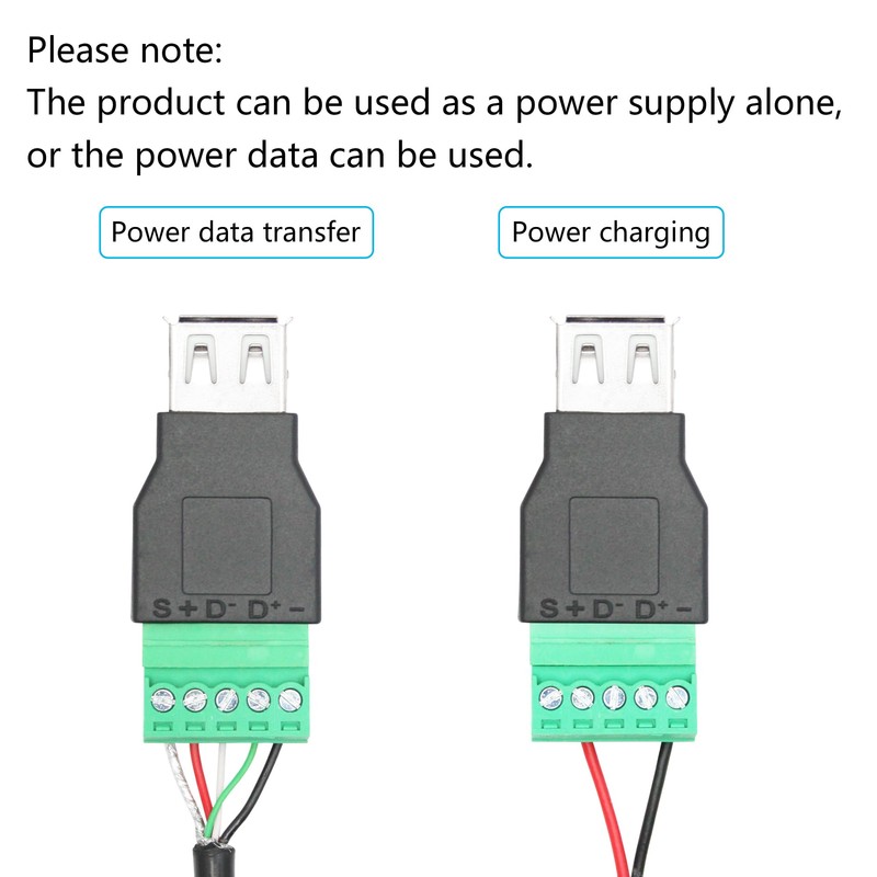Riertostng USB 2.0 A Female to 5 Pin Screw Terminal