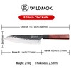WILDMOK 8 Inch Chef Knife 3 Schichten 9CR18MOV CLAD STAEL,