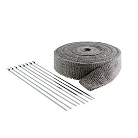 JC Performance Products USA Grey Ceramic Exhaust Pipe Wrap, Header, Parts, Heat, Shield, Tape Automotive, Exhaust, Heat, Sleeving