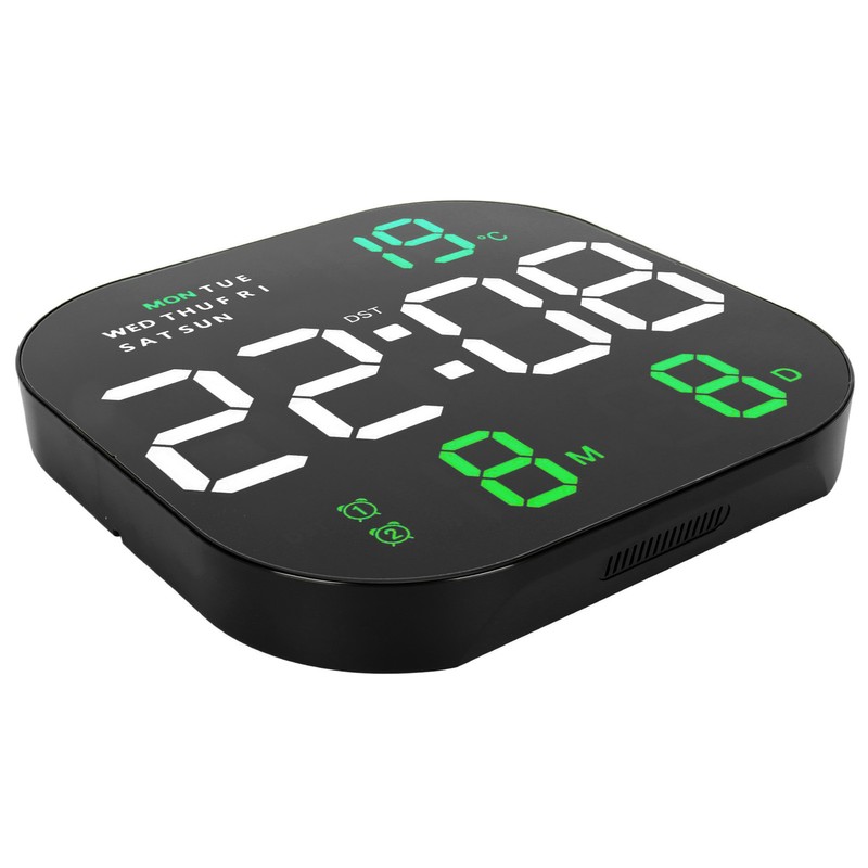 Digital Clock Large Screen LED USB 5V Remote Multifunctional Temperature