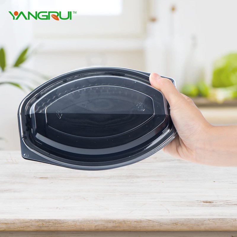 YANGRUI To Go Containers, Shrink Wrap 30 Pack 18oz Leak