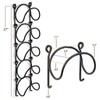 NOENNULL Wall Mounted Wine Racks Metal Wine Storage Shelf Wine