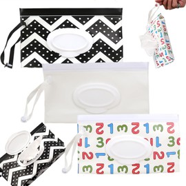 3 Stück Feuchttuchspender, Tragbare Feuchttücher Box, Feuchtes Toilettenpapier Box, Box Für Feuchttücher für Unterwegs Feuchttücherbeutel für Baby Unterwegs