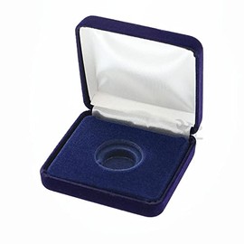 OnFireGuy Coin Presentation Gift Display Box Model "A" Capsule Coin Display Gift Box (Blue Velvet)