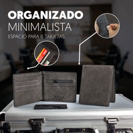 AGV Cartera para Caballero (BACA) (Negro)