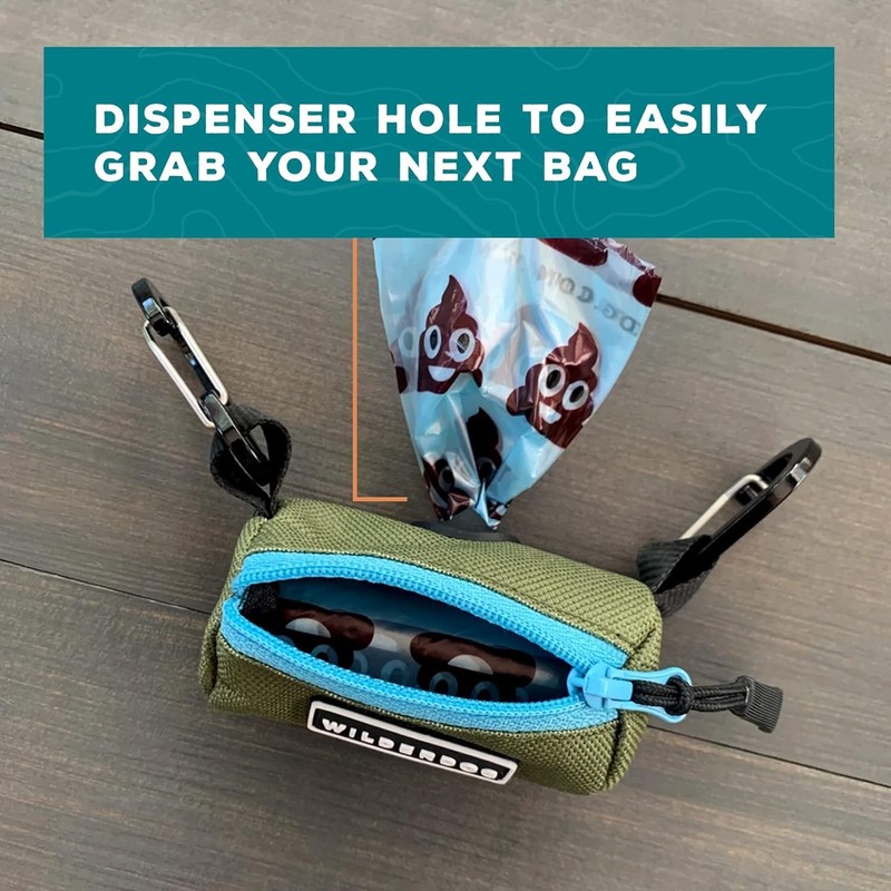 Wilderdog Dog Poop Bag Holder - Seafoam