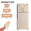 JarThenaAMCS 50Pcs Boho Magnetic Fridge Calendar Months Days of The