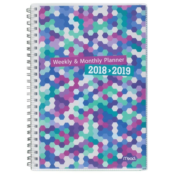 Mead 2018-2019 Academic Year Weekly & Monthly Planner, Small, 5
