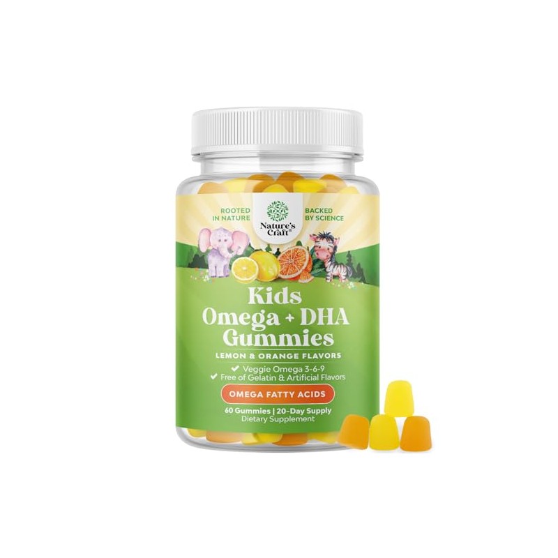 Gomitas Omega 3 para nios, sabrosas y deliciosas, perfectas gomitas