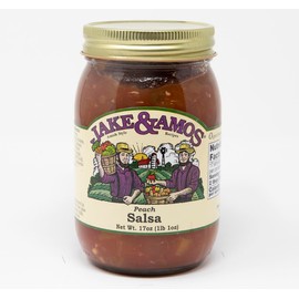 Jake & Amos Peach Salsa 17 oz. (3 Jars)