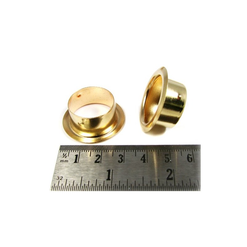 10pcs. 7/8" Brass Grommets/Candle Cups