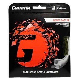 GAMMA Verve Soft Tennis String, Maximum Spin and Comfort, Power, Control, Forgiveness