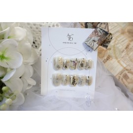 Handmade Nail Tips-The Urban part 2. Letter - Short Almond / 수제네일팁-The Urban part 2. Letter - 숏 아몬드