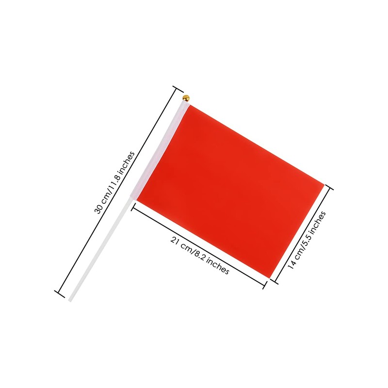 DS. DISTINCTIVE STYLE Small Flags 25 Pieces Mini Handheld Flags