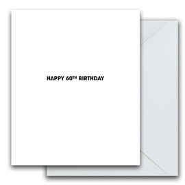 60th Birthday Card, 60th Birthday Greeting Card, Happy 60th Birthday Card, 60th Birthday Cards, Age 60 Card, Milestone Age 60 Card