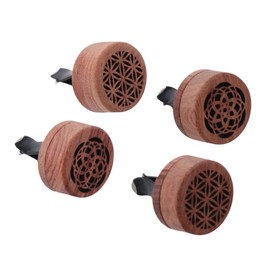 BYOBYO 4 Pcs Car Essential Oil Car Diffuser 2 Style Car Air Fresheners Wood Car Diffusers with Vent Clip Decorations for Air Outlet Car Accessories