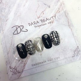 Next day delivery⭐Tweed check nail⭐ / 다음날 발송⭐트위드체크 네일⭐