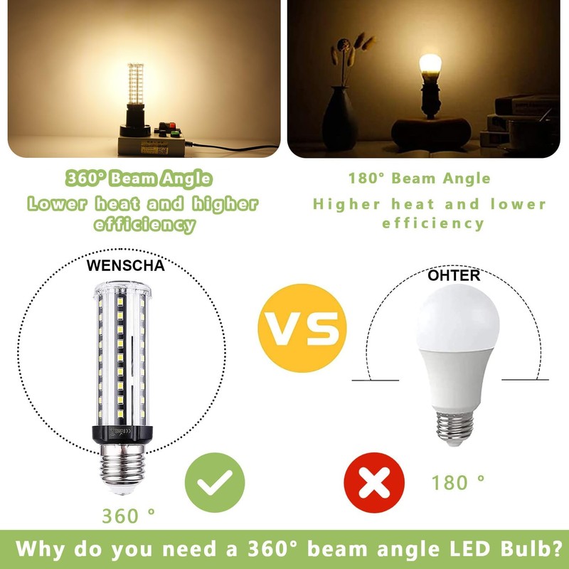 LED Light Bulb 100W Equivalent 1200 Lumen 3000K Warm White