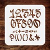 Craft Kreatively Graffiti Stencil, 6.3 cm, 21.5 x 21.5 cm
