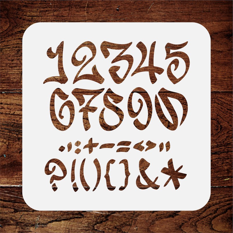 Craft Kreatively Graffiti Stencil, 6.3 cm, 21.5 x 21.5 cm