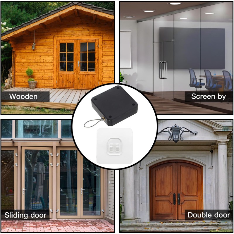 Xrten Punch-Free Automatic Sensor Door Closer, 800g Automatic Door Closer,