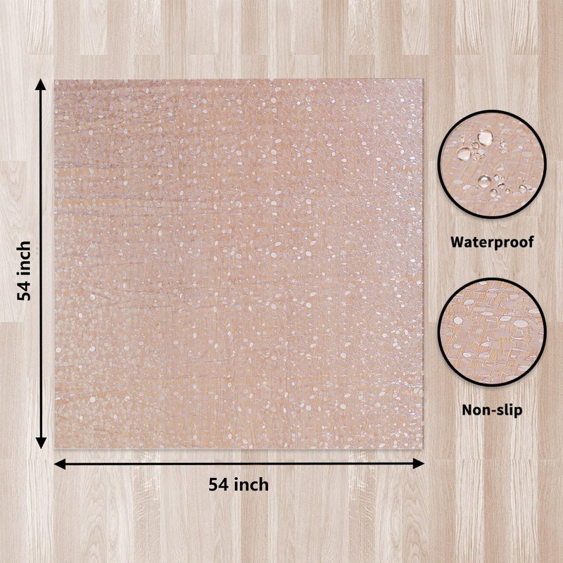 Plastic Splat Mat for Baby, Easy Cleaning Vinyl Floor Mat
