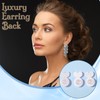 XLIUAX 50Pcs Clear Silicone Earring Backs for Droopy Ears, Earring