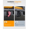 Hoolcar Front Bumper Tow Hook Covers Rubber Tow Hook Sleeve
