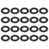 X AUTOHAUX 20pcs M12 Rubber Oil Drain Plug Gaskets Washer