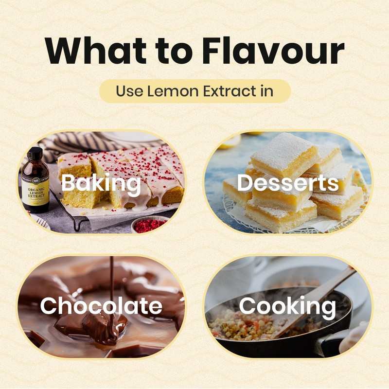 Foodie Flavours Organic Lemon Extract - 100ml