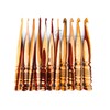 Ergonomic Rosewood & Maple Crafted Wooden Crochet Hooks Set |
