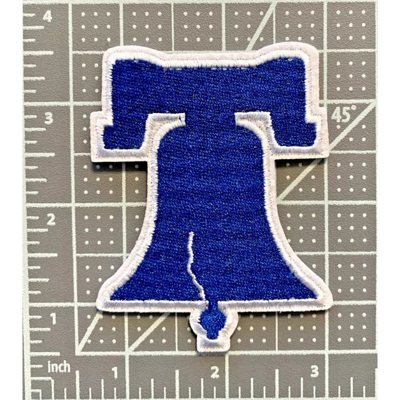 Unbranded Philadelphia Liberty Bell Phillies 3in Embroidered Iron-on Patch