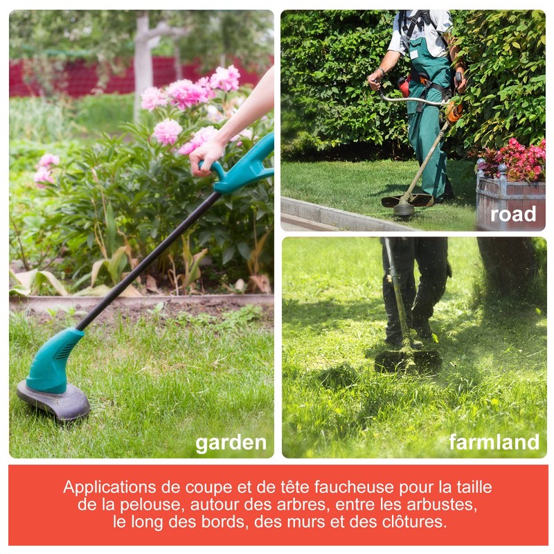 Grass Trimmer Replacement Spool Head M10 x 1.25 Left-Hand Thread