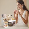 HBlife Makeup Organizer with Brush Holder for Vanity, Large Plastic