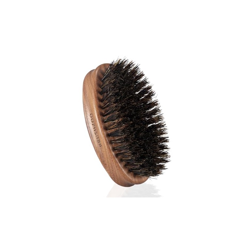 Beard Brush, Black Walnut Boar Bristles Brush for Beard Hair