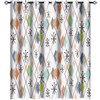 Europen Modern Mid Century Blackout Curtains - Abstract Background Mid