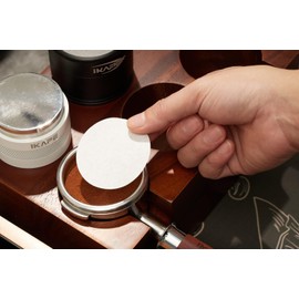 IKAPE 58.5mm Espresso Paper Filters 400pcs, Espresso Screen Papers Compatible with 58.5mm Portafilters Basket, Ultra Thin Replacement Paper Filters