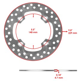 Caltric Front Left Right Wheel Hub Disc Rotor Bearing for Polaris RZR XP 900 2011-2013