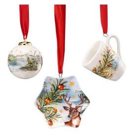 Hutschenreuther Collectable Series 2023 Am Weihnachtsbaum Mini Set of 3 Cups