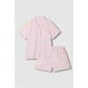 JAJU [JAJU] Women's 60s Cotton 3/4 Sleeve Pajama Set_Light Pink