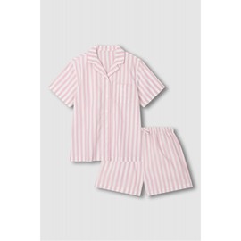 JAJU [JAJU] Women's 60s Cotton 3/4 Sleeve Pajama Set_Light Pink