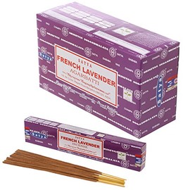 Satya Nag Champa Incense Sticks - French Lavender Pack of 12
