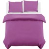 MOONLIGHT20015 Single Duvet Cover Purple Solid Soft Single Bedding Duvet