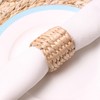 Natural Bamboo Straw Napkin Buckle Twine Napkin Corn Husk Napkin