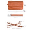 Uromee Wristlet Wallet Clutch Purses for Women Genuine Leather RFID