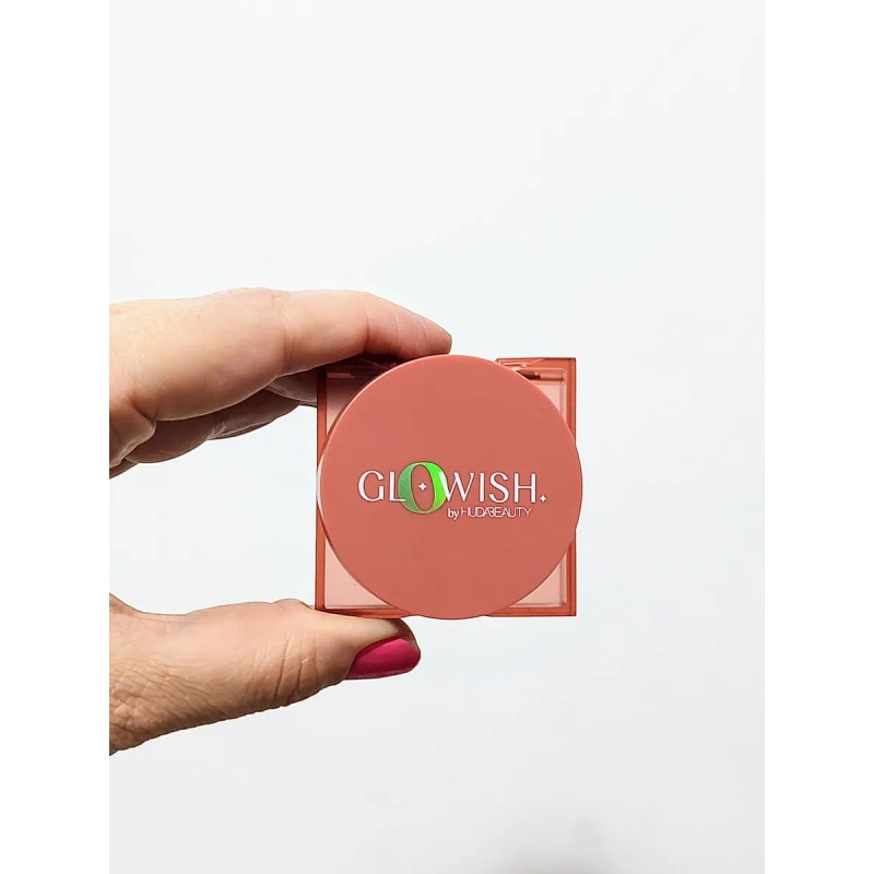 Rubor brillante de Huda Beauty, descarado, vegano y saludable, melocotón,