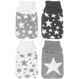 com-four® Pocket Warmers with Fabric Cover - Reusable Hand Warmers with Different Motifs - Pocket Heat Pads