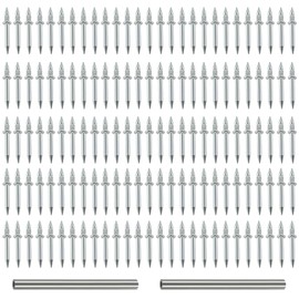 200 Pcs Double-Head Skirting Board Nails, Stainless Steel Seamless Nails for Woodworking & Home Improvement